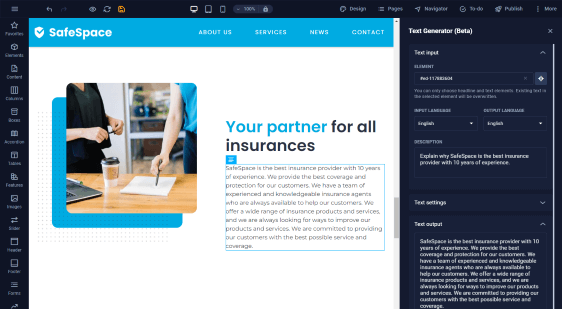 Website Builder Interface